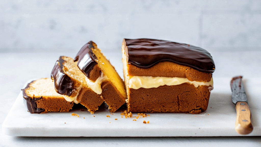 Boston Cream Pie Pound Cake