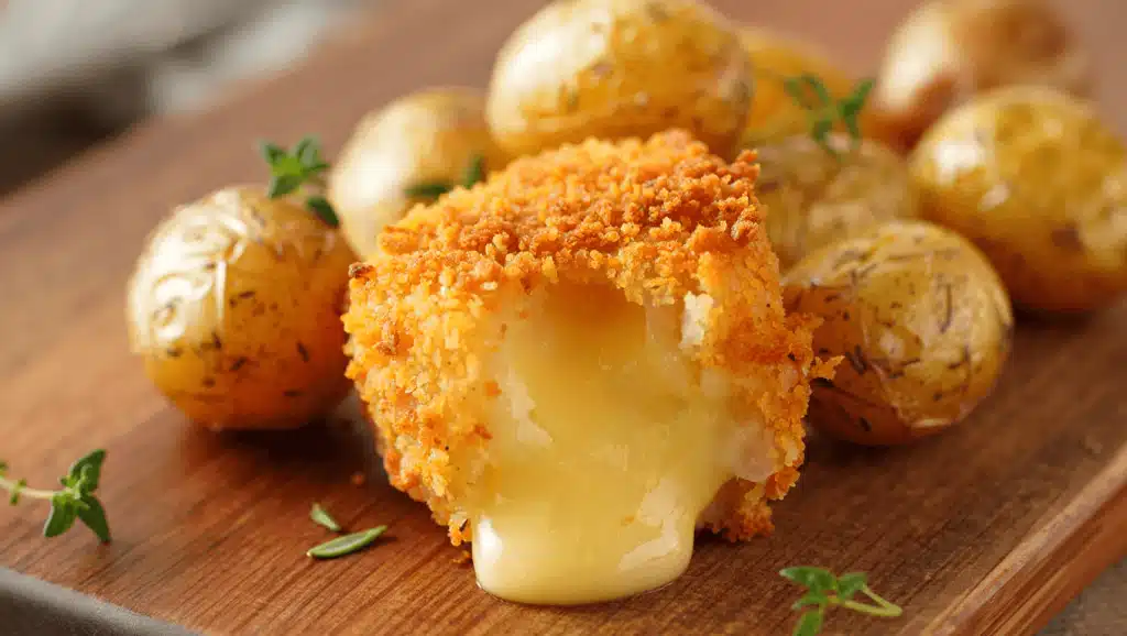 Caprice des dieux pané et pommes de terre grenaille au airfryer