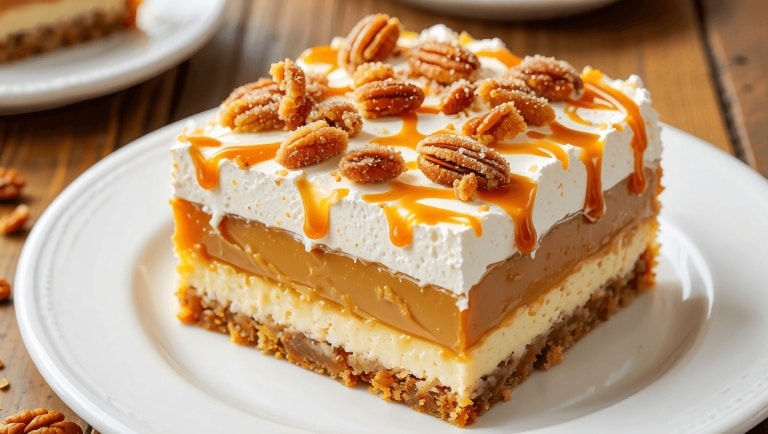 Caramel Pecan Lasagna