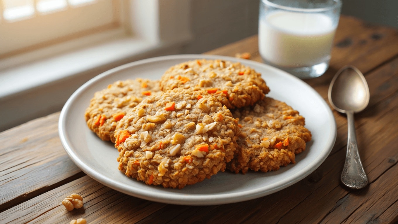 Carrot Cake Oatmeal Cookies