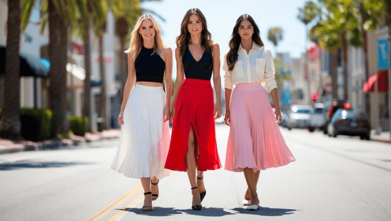 Celebrities Are Breaking Out Midi Skirts — Here's Why the Cut Is Ideal for Your March-to-May Rotation