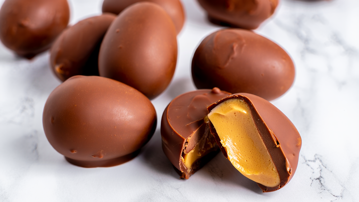 Homemade Chocolate Peanut Butter Eggs