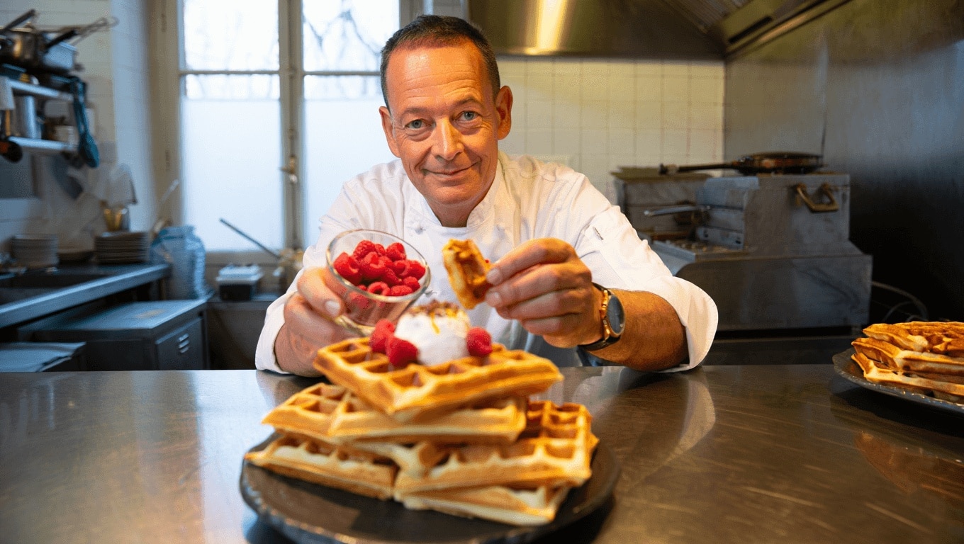 Jean-François Piège  dévoile sa recette de gaufres "express" : simple, rapide et inratable