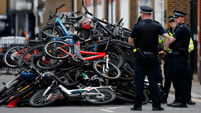Police operation sees illegal electric bikes removed from London roads as offenders face justice