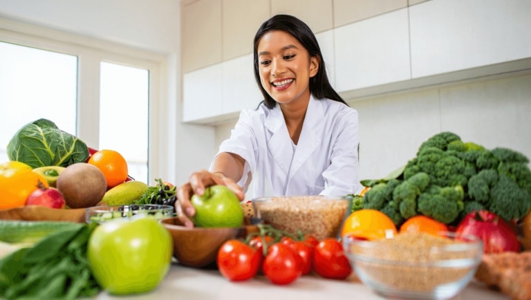 Three foods to eat in abundance for long-term weight loss, according to a dietitian