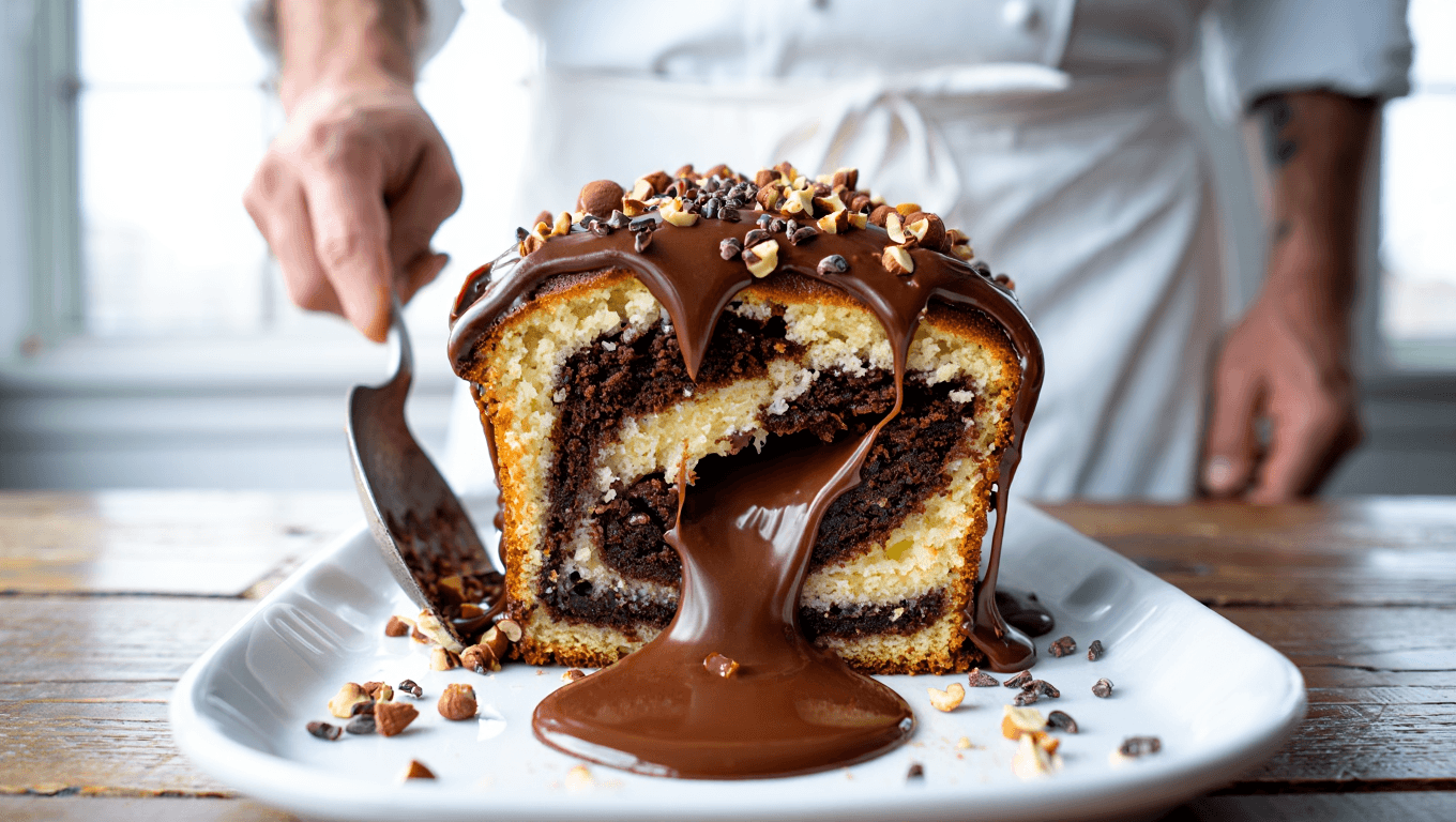 Le classique du goûter : ce chef pâtissier dévoile sa recette pour un cake marbré parfait