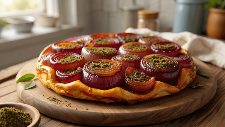 Tarte tatin : ni pomme, ni abricot, misez sur les oignons pour une version salée !