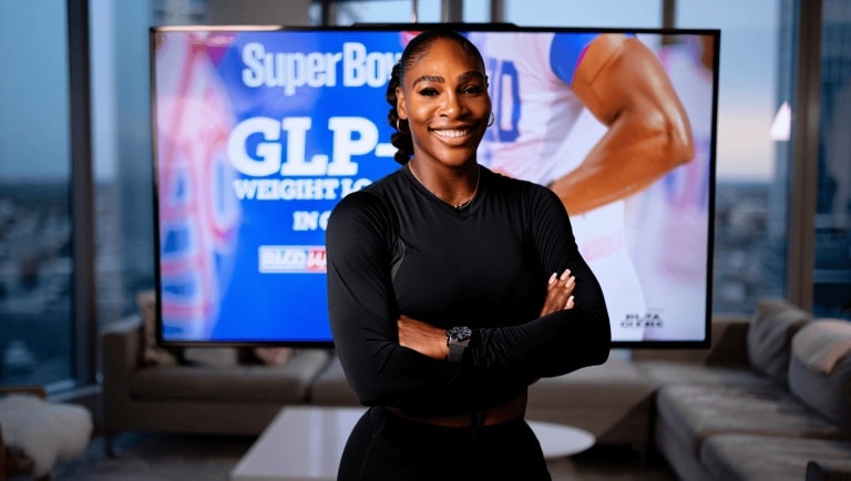 Serena Williams and New GLP-1 Super Bowl Ads May Be Game Changers for Weight Loss Drugs