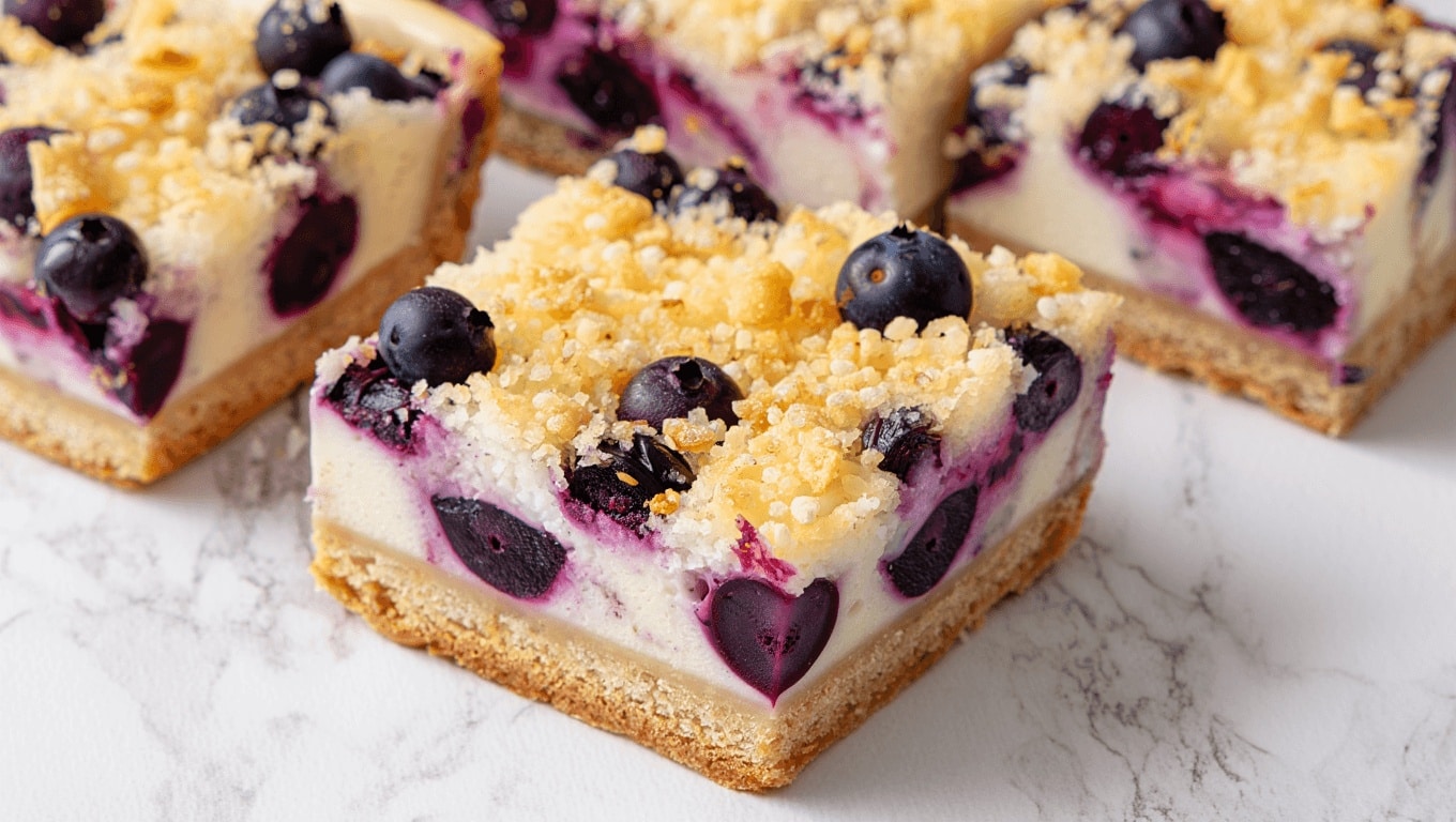 Sopapilla Blueberry Cheesecake Bars