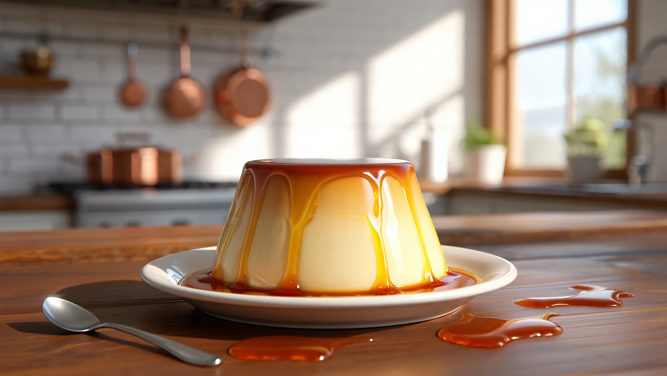 Transformez une simple pâte à crêpes en un flan ultra-crémeux (le résultat est magique)