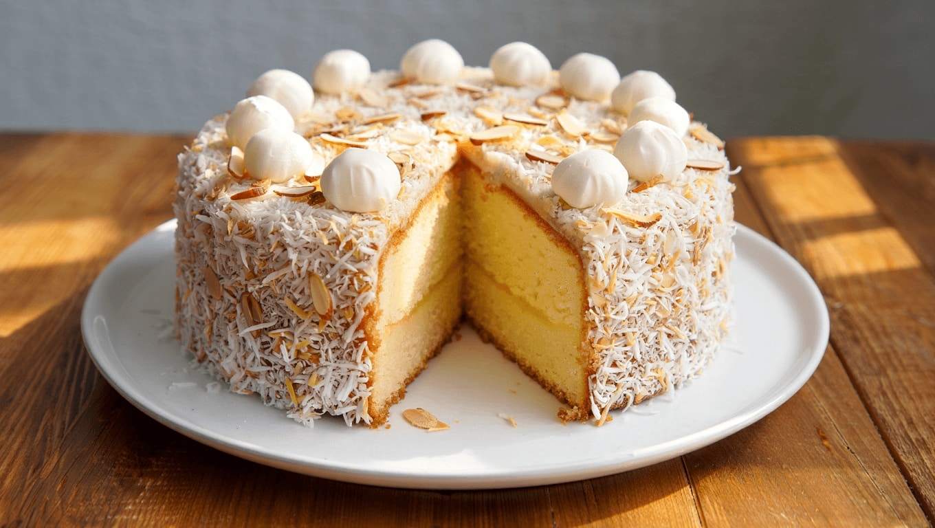 Almond Coconut Cake