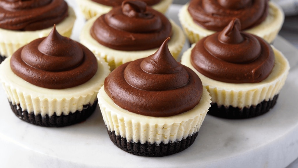 Chocolate Mousse Mini Oreo Cheesecakes