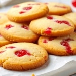 Christmas Maraschino Cherry Shortbread Cookies