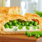 Tarte printanière aux petits pois et fromage frais : le coup de fraîcheur de la saison