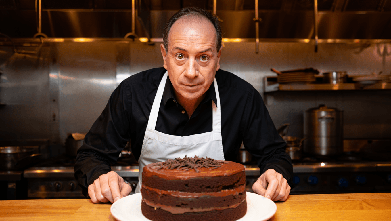 François-Régis Gaudry partage la recette du gâteau au chocolat ultime selon lui