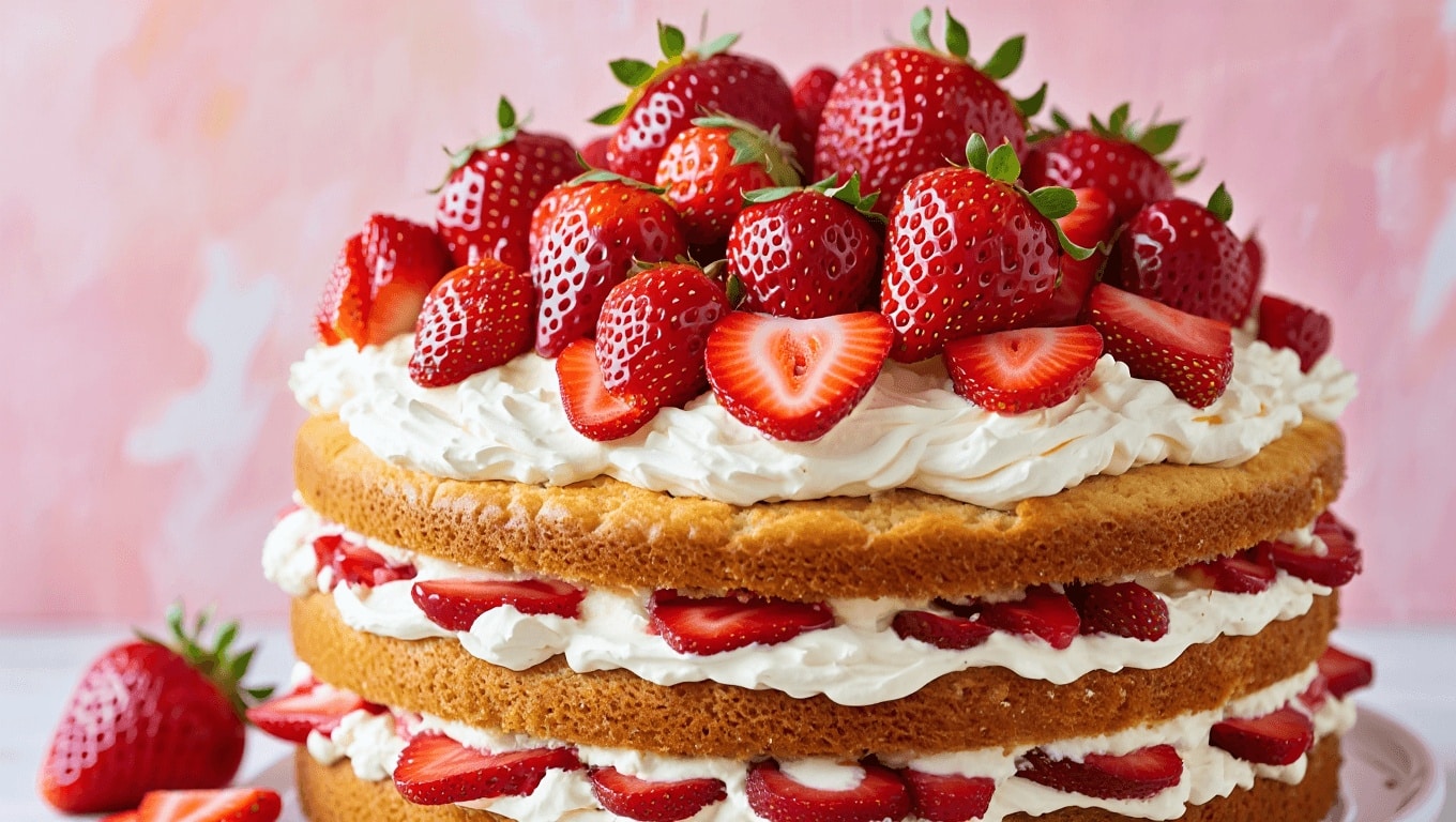 Strawberry Shortcake Cake