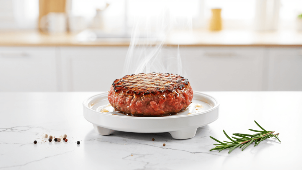 Comment cuire un steak haché au air fryer?
