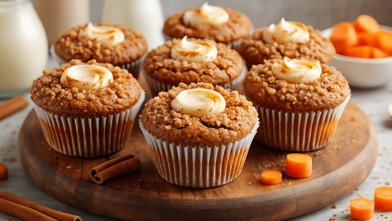 Carrot Cake Muffins Recipe With Cheesecake Fillings