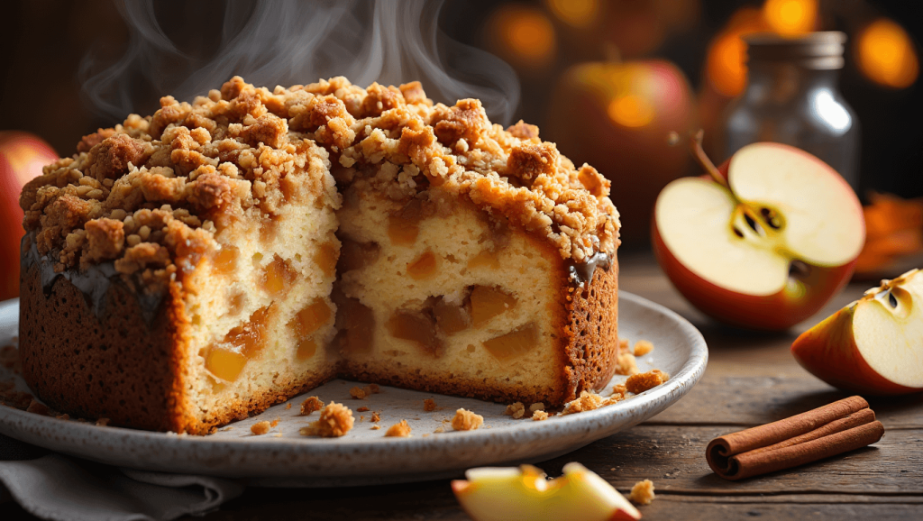 Cinnamon Apple Crumb Cake
