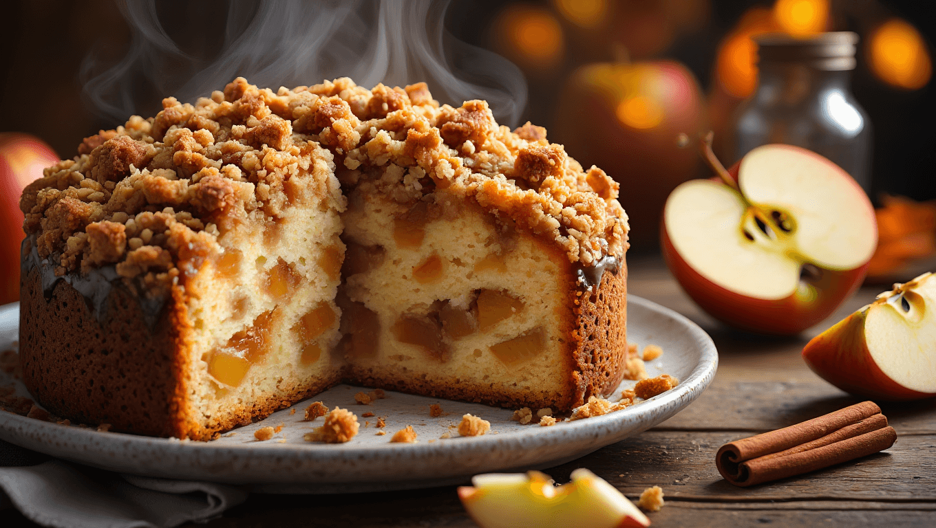 Cinnamon Apple Crumb Cake