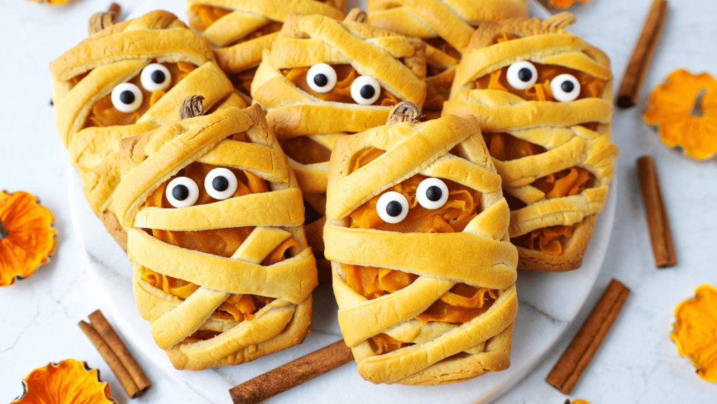 Mummy Pumpkin Cookies