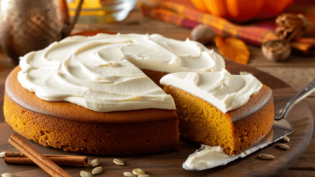 Pumpkin Poke Cake