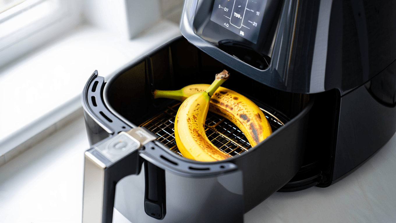 Vous avez une banane et un Air fryer ? L'astuce démente pour improviser le meilleur goûter du monde en 10 minutes
