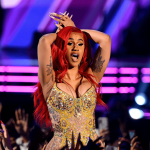 Cardi B performing at the BET Awards 2026