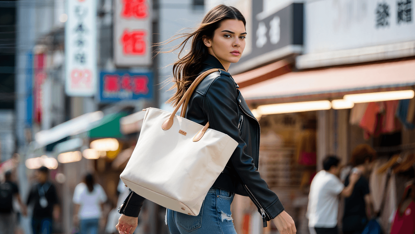 Tote bag in two sizes inspired by Kendall Jenner