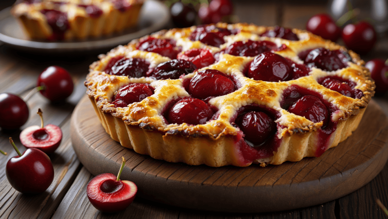 Pas besoin de moule : voici la recette de la tarte rustique express aux cerises