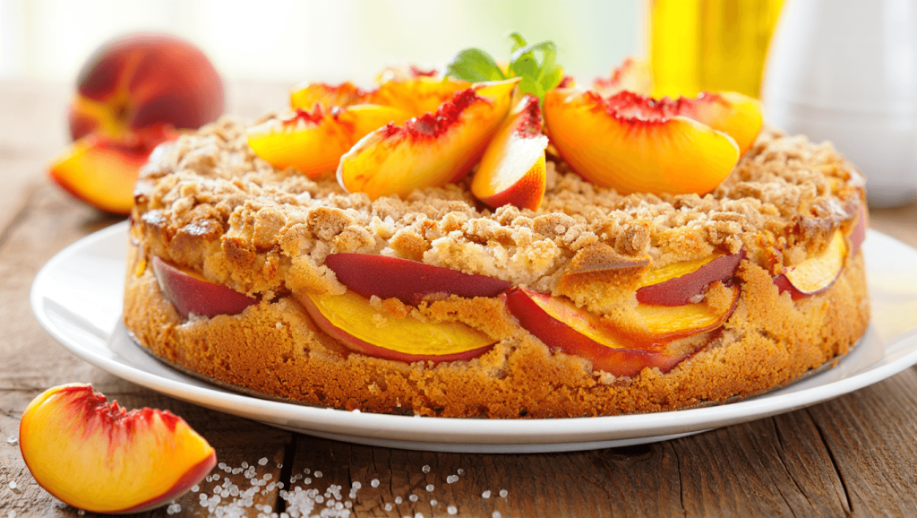 Just Simple Peach Cake
