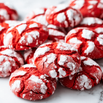 Red Velvet Crinkle Cookies