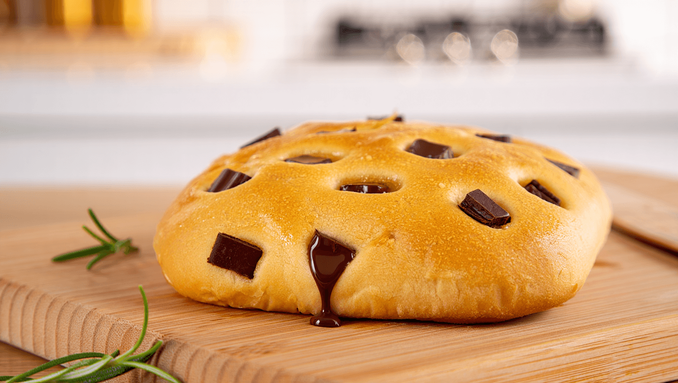 Simone Zanoni dévoile sa recette de focaccia façon pain au chocolat (et c’est une tuerie !)