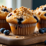 Blueberry Muffins With Streusel Crumb Topping