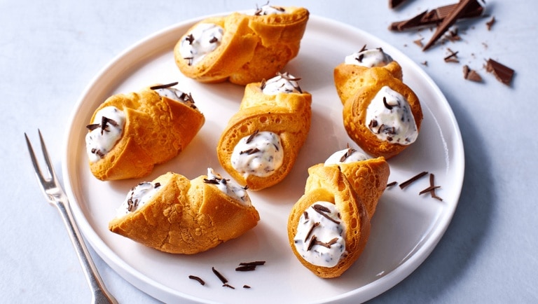Cannoli Cream Puffs