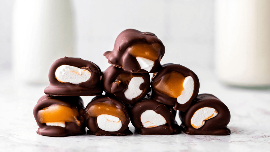 Chocolate Caramallows With Marshmallow