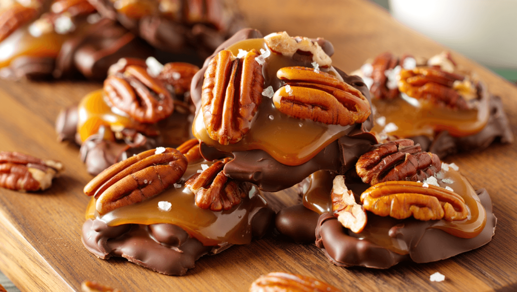 Chocolate Turtle Clusters