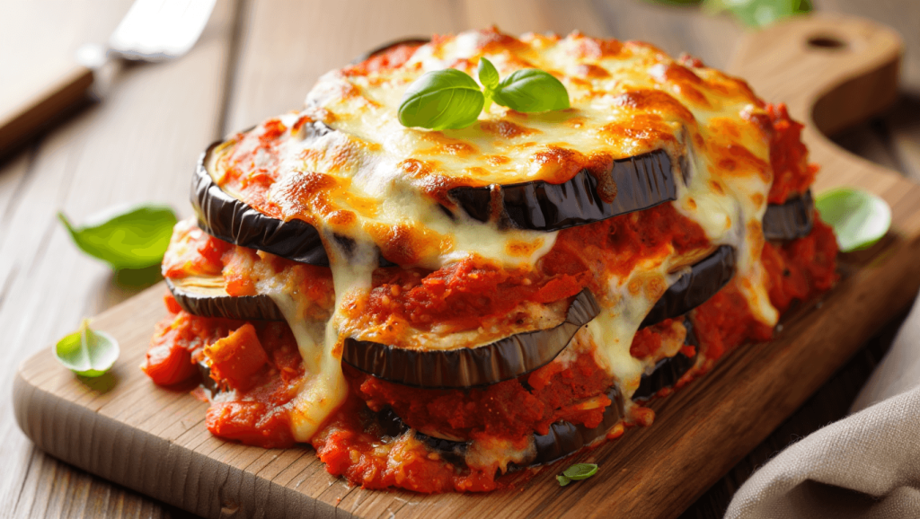 Gratin d'aubergines à la parmigiana