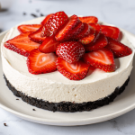 No Bake Strawberry Cheesecake