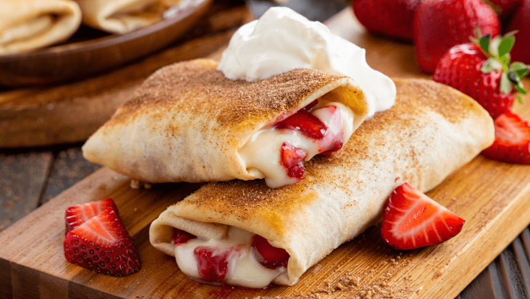 Strawberry Cheesecake Chimichangas Recipe