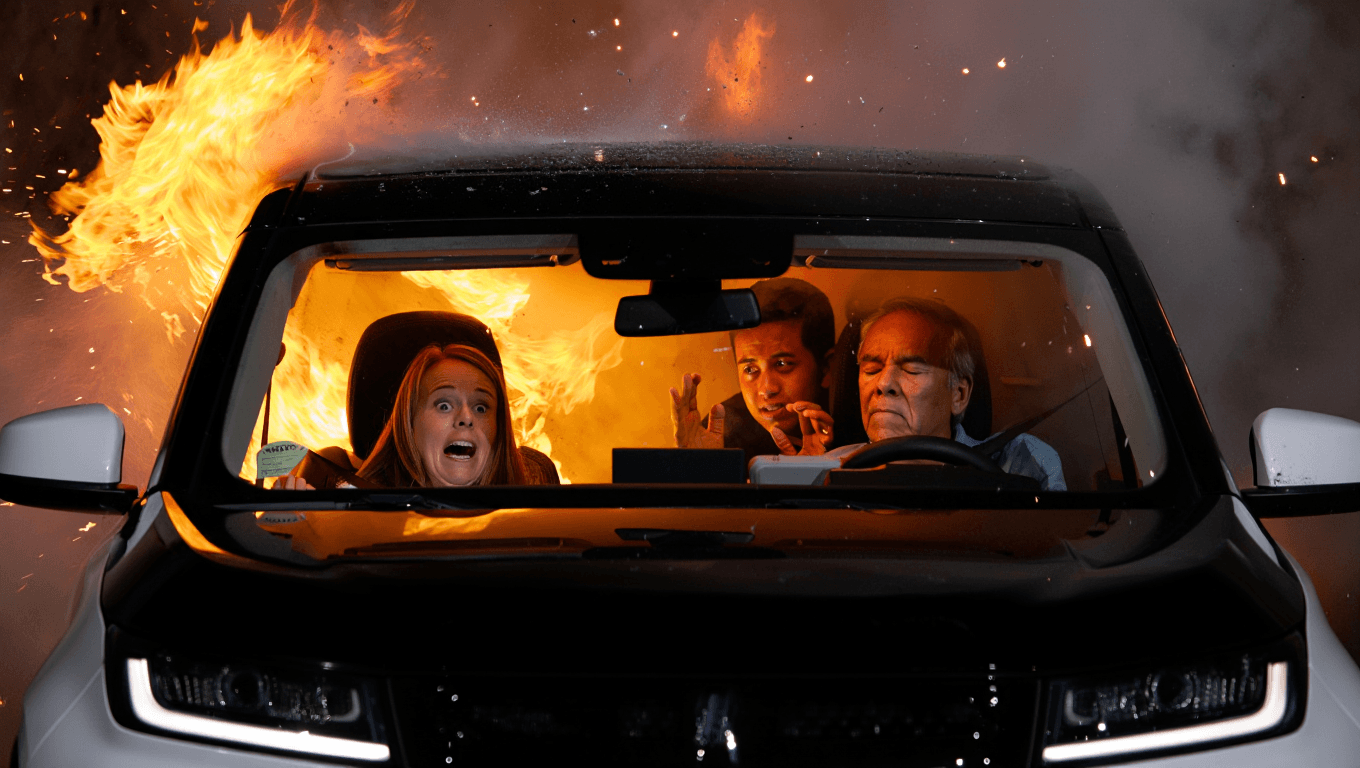 Terrifying Video Shows Passengers in Shock as Waymo Seemingly Drives Into Exploding Firework on July 4