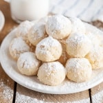 Christmas Coconut Snowball Cookies