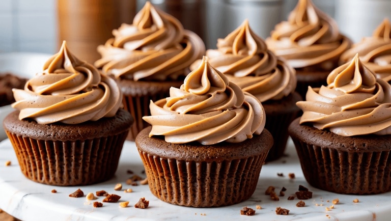 Simple Nutella Chocolate Cupcakes