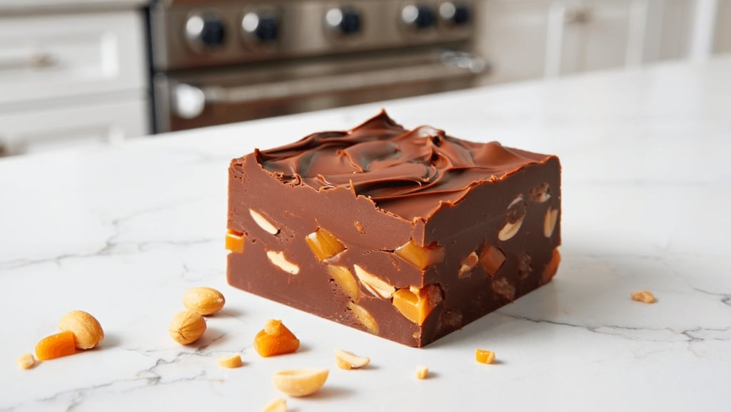 Easy Snickers Chocolate Fudge