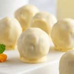 White Chocolate Pumpkin Truffles