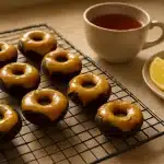 Chocolate donuts with lemon glaze: the zesty twist you didn't know you needed