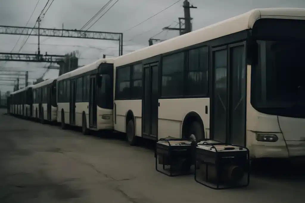 Electric bus fleet forced to use diesel generators months after launch