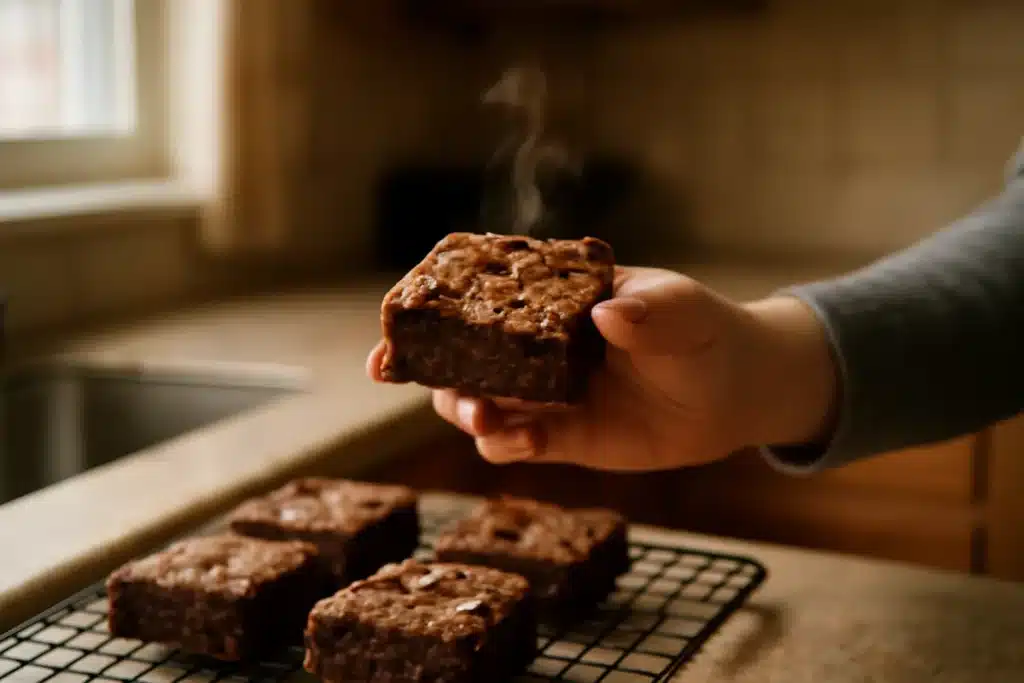 Fudgy brownies with chocolate chunks: melt-in-your-mouth recipe