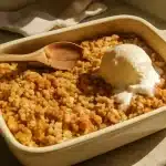 Peach crisp: easy 5-ingredient summer dessert