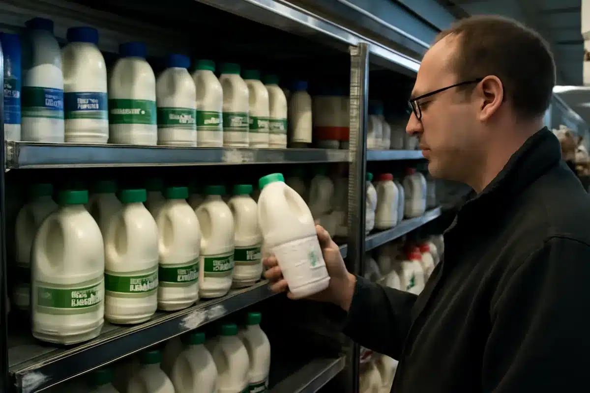 Which milk bottles are part of the recall and where they were sold — The recall affects Grahams Family Dairy semi-skimmed milk with a use-by date of 31 July . Stocks were distributed to multiple major supermarkets across the UK. Retailers